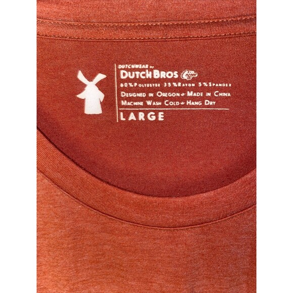 Dutch Brothers Coffee Shirt DB Crew Oregon Mens Large Bros retro - Picture 3 of 7